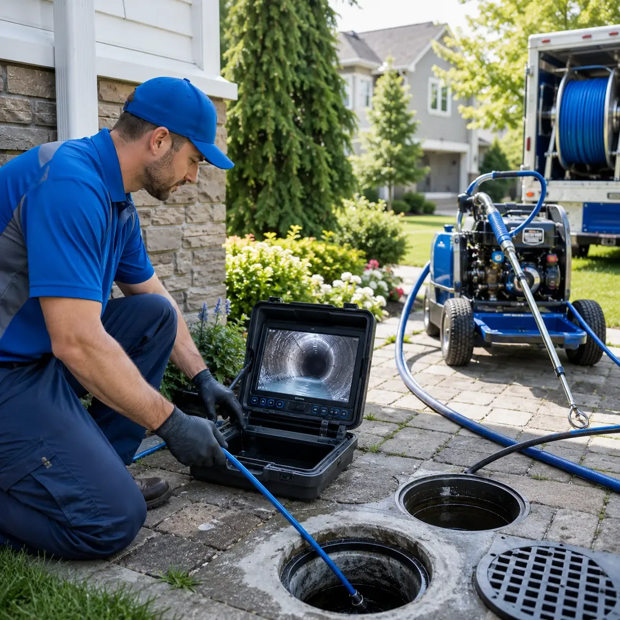 Outdoor drain cleaning professionals serving Westside, IA